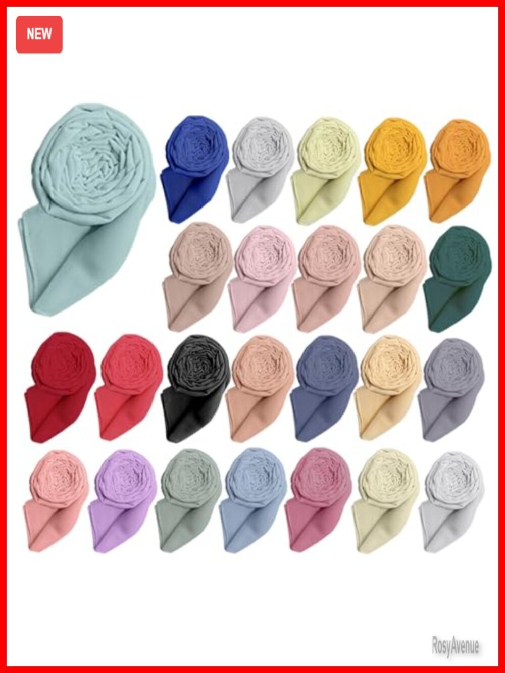 Chiffon Hijab Head Scarves Set Breathable Lightweight Wrap
